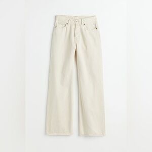 High Wide Cream Jeans | H&M | size 4